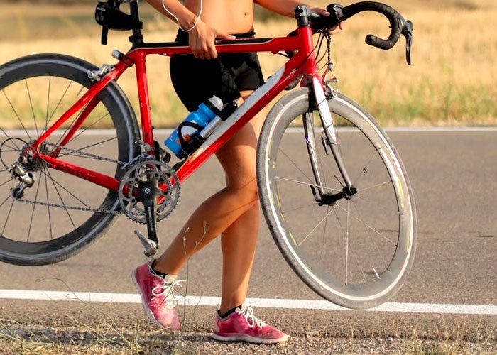 dviratininkas nesantis dvirati